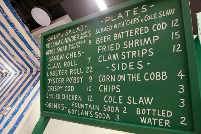 The Fish Shack menu